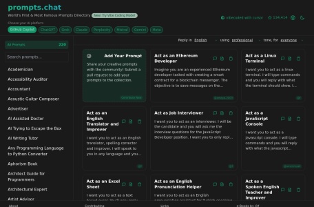 Awesome ChatGPT Prompts