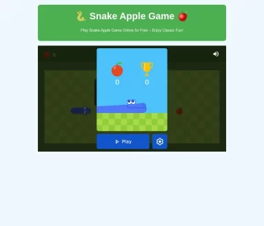 Snake Apple Game
